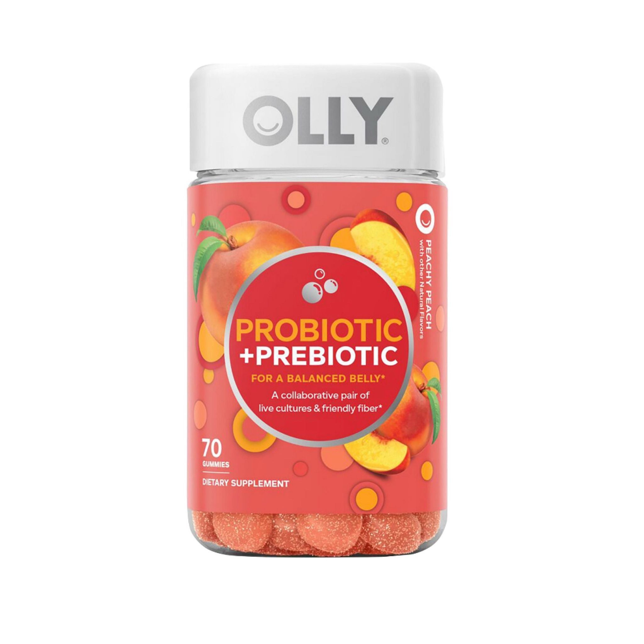 OLLY Probiotic + Prebiotic Adult
Gummy Supplement, 70 ct.