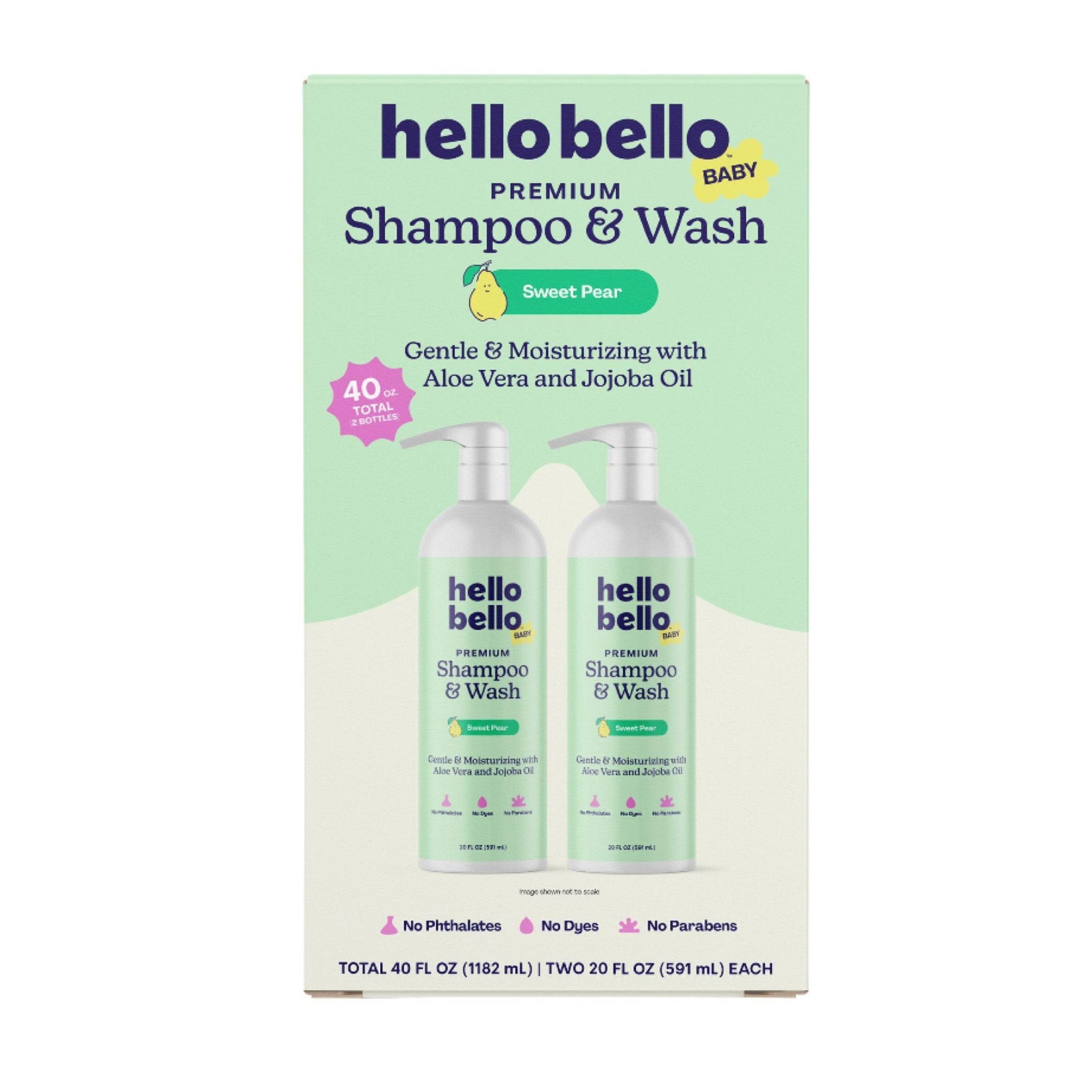 Hello Bello Baby Shampoo & Wash - Sweet Pear, 2 pk./ 20 oz.