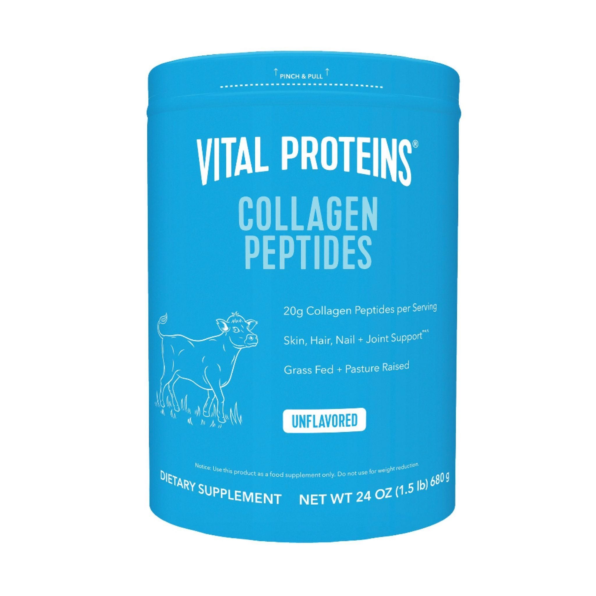 Vital Proteins Collagen Peptides Unflavored Powder, 18g Protein, 24 oz.